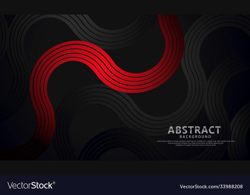Abstract wave lines and round shapes background