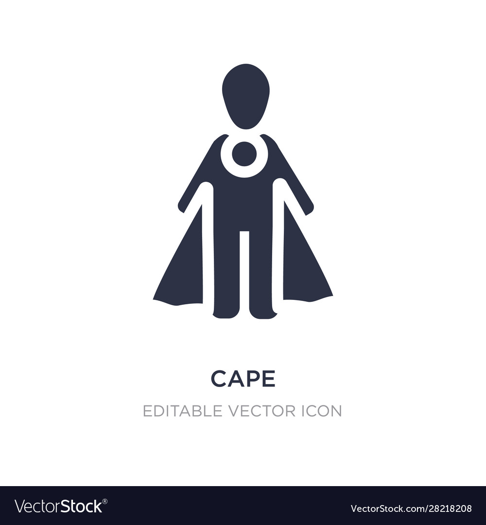 Cape icon on white background simple element from vector image Cape icon on white background simple element from