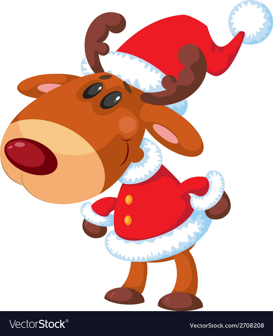 Deer santa lustig