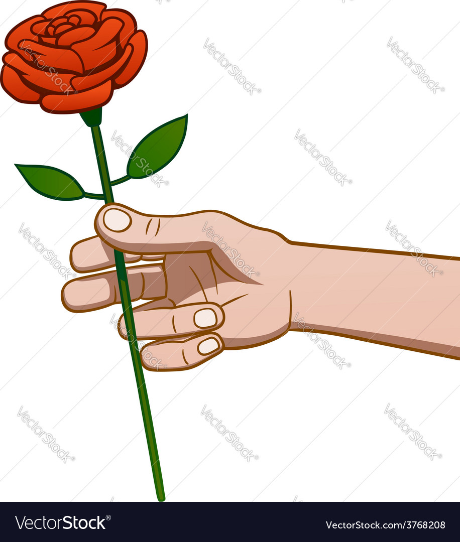 Giving a rose