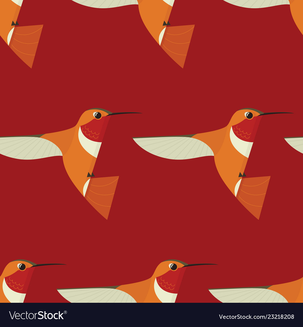 Hummingbird Icon Pattern