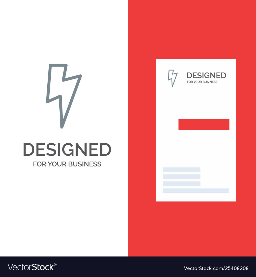 Power basic ui grey logo design and business card