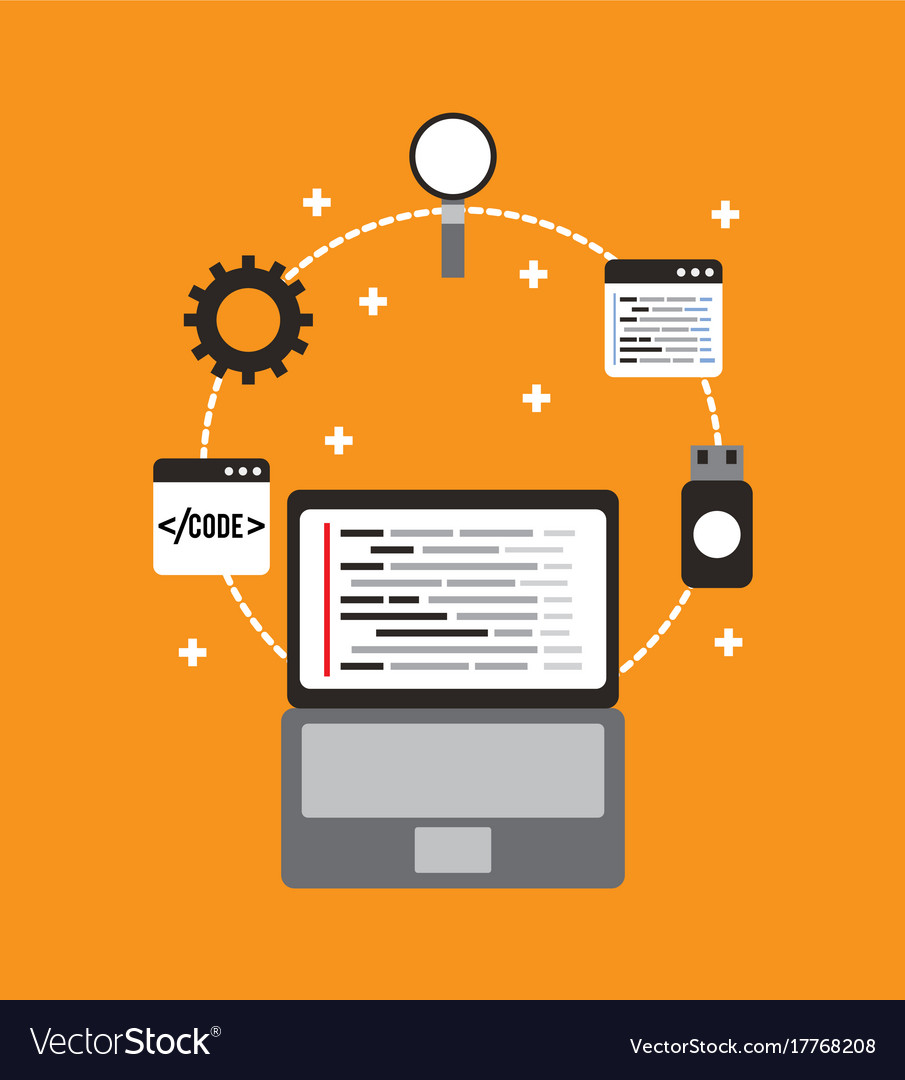 Programmierung und Codierung Konzept Website Entwicklung