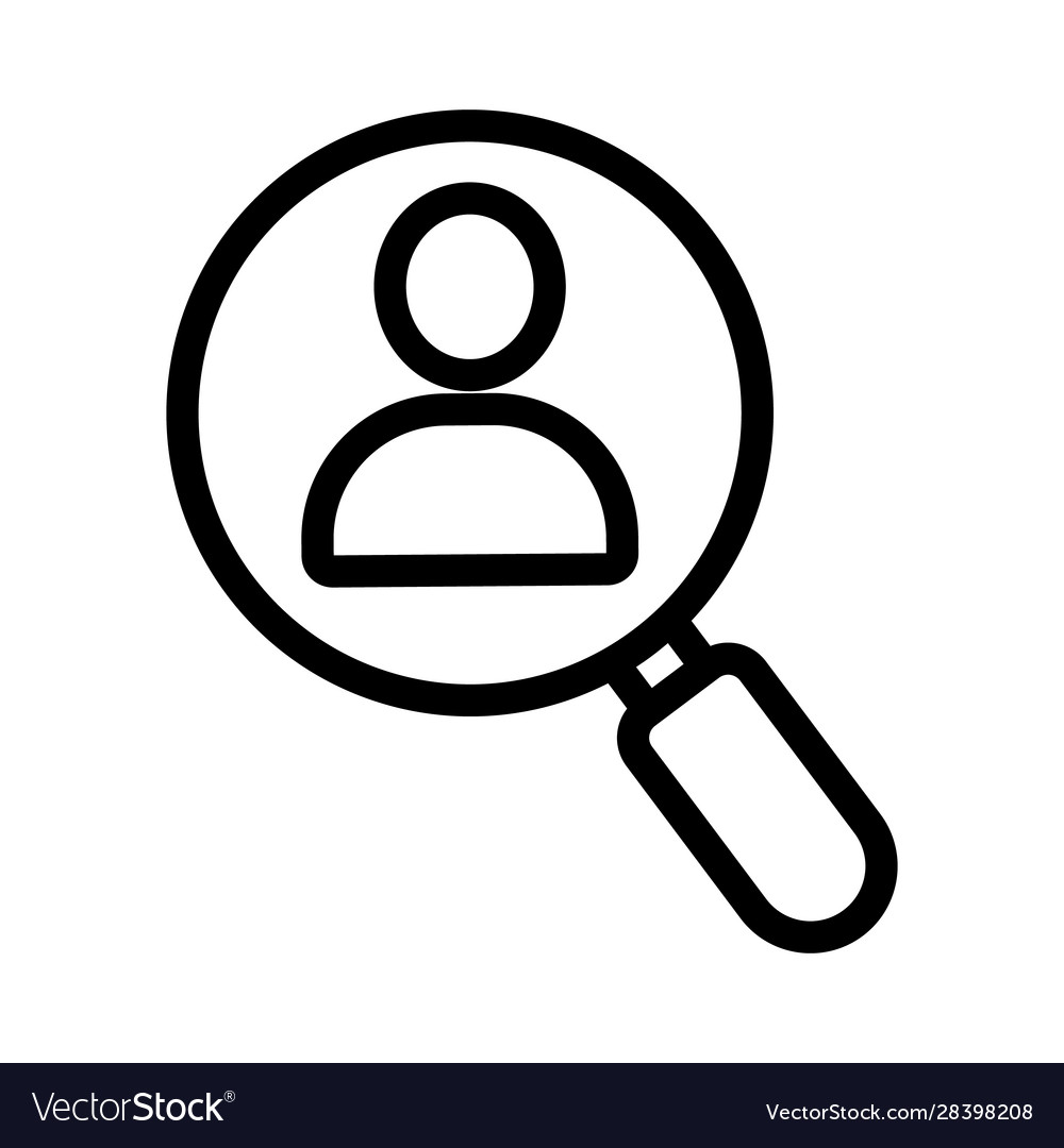 Search for participant icon isolated