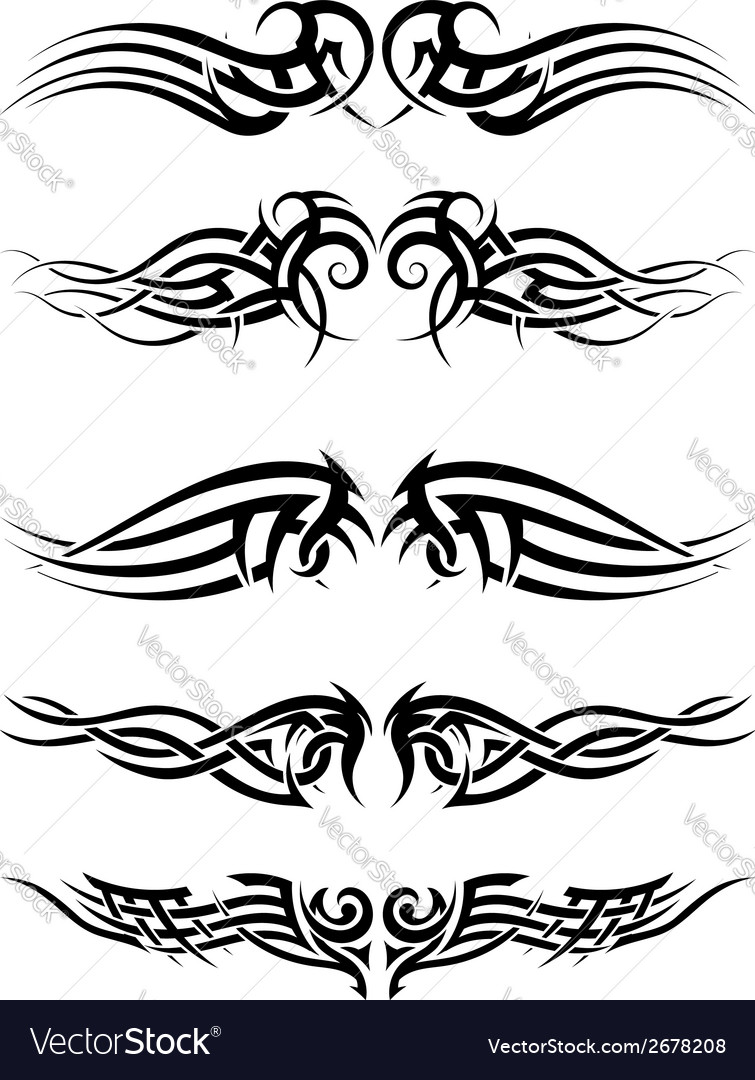 Tribal tattoos Royalty Free Vector Image - VectorStock