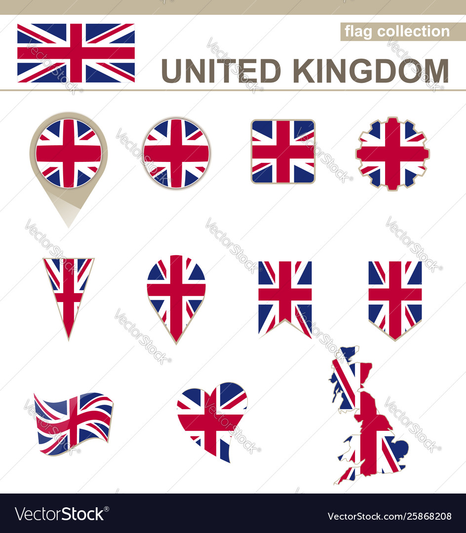 United kingdom flag collection