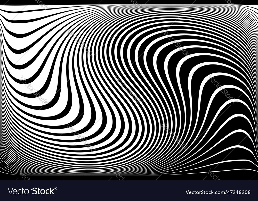 Wavy lines pattern Vector Image Wavy lines pattern
