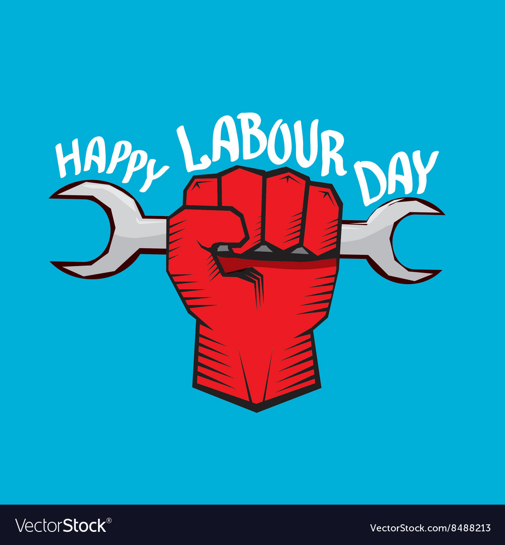 1 may - labour day poster Royalty Free Vector Image