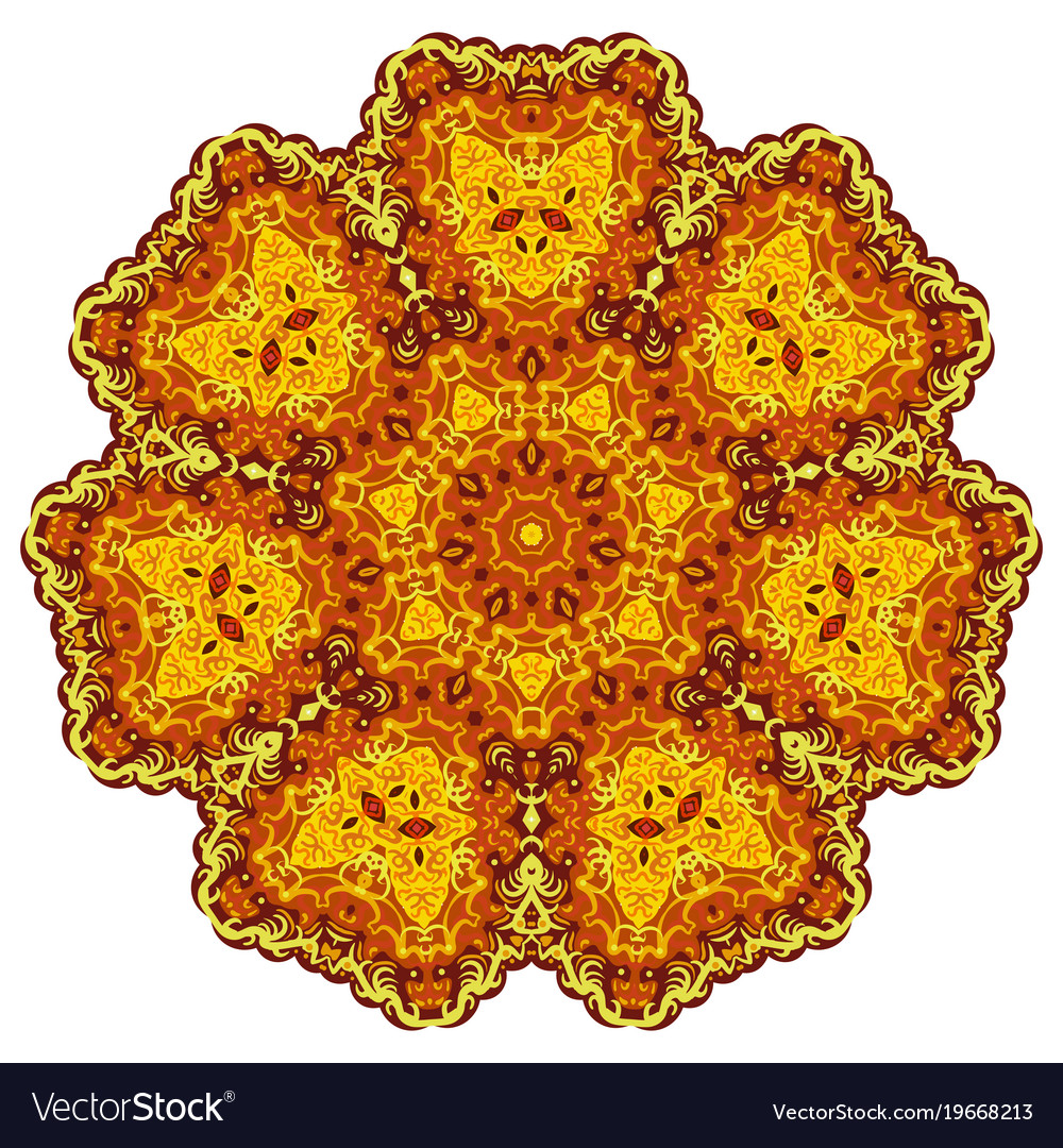 abstrakt gold mandala