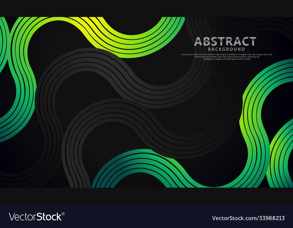 Abstract wave lines and round shapes background vector image Abstract wave lines and round shapes background