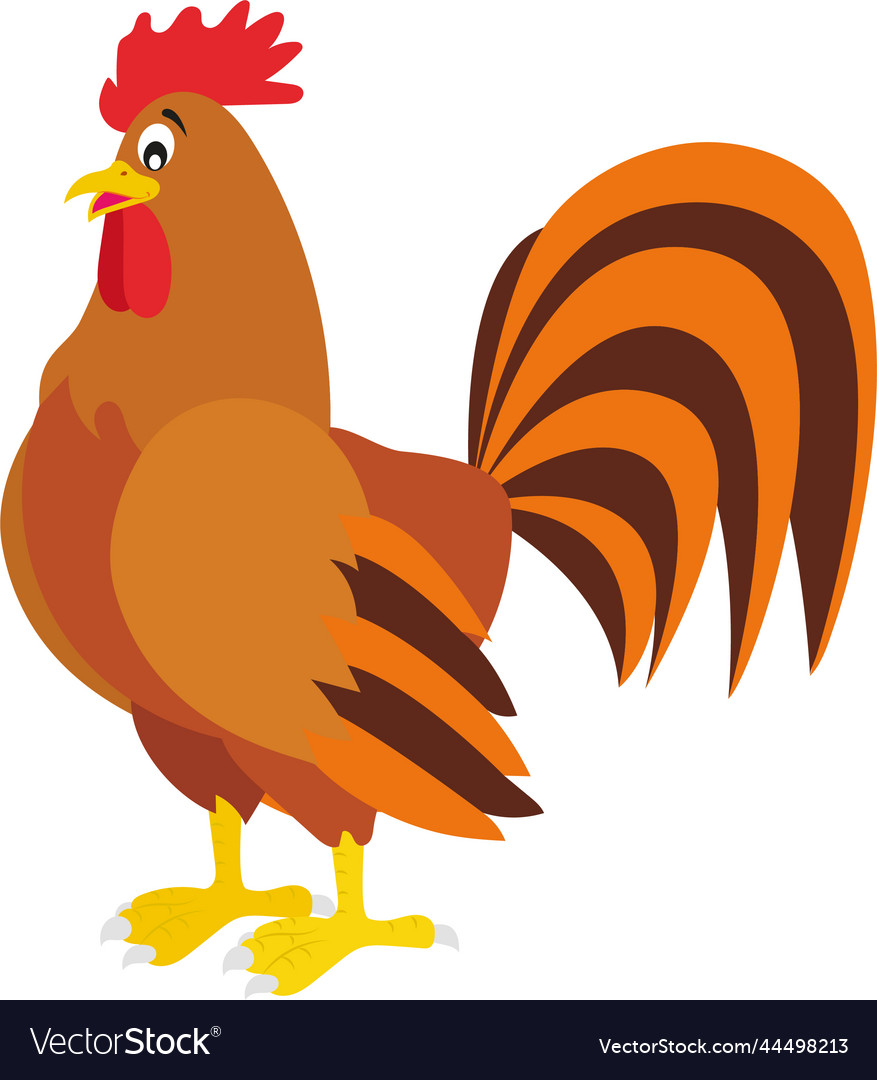 Cartoon rooster