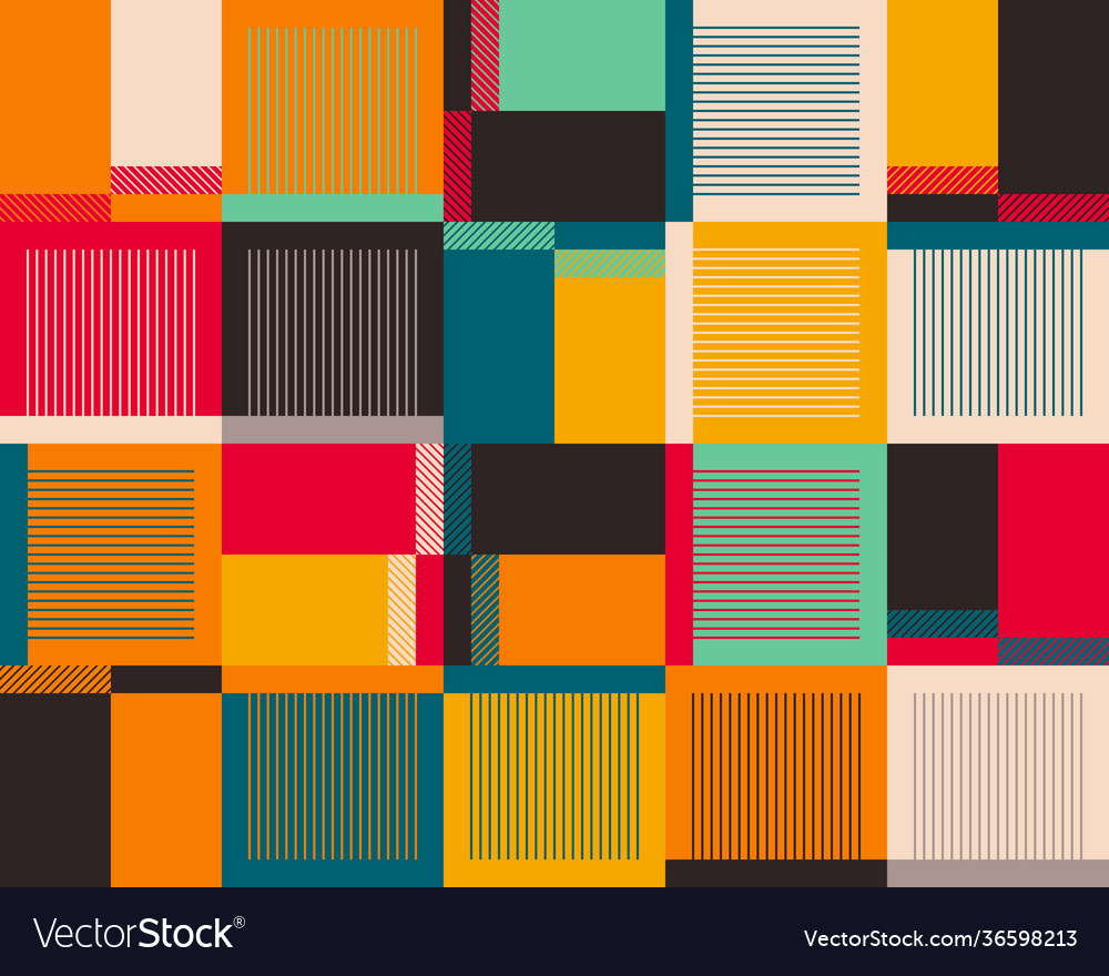Deconstructed abstract pattern design vector image Deconstructed abstract pattern design