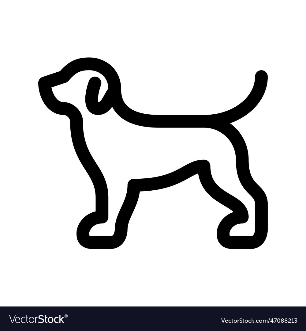 Dog outline icon graphics