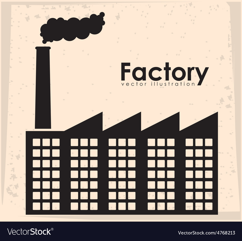 Factory design Royalty Free Vector Image - VectorStock