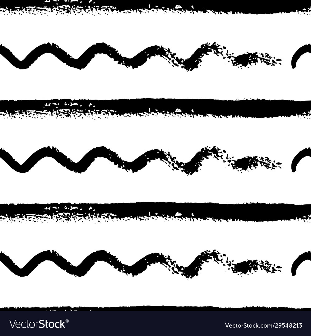 Monochrome seamless pattern with lines Vector Image Monochrome seamless pattern with lines