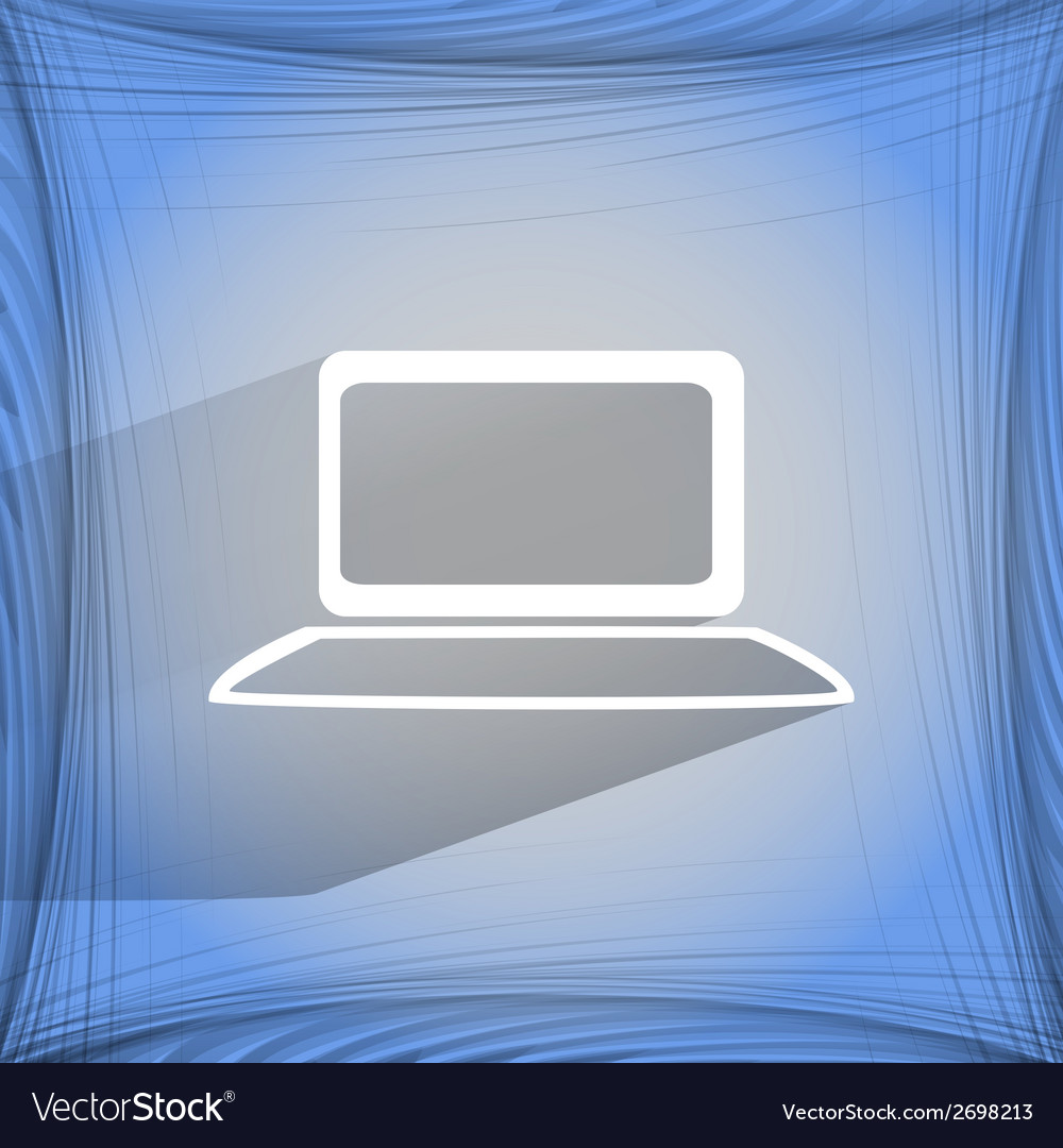 Notebook flat modern web button