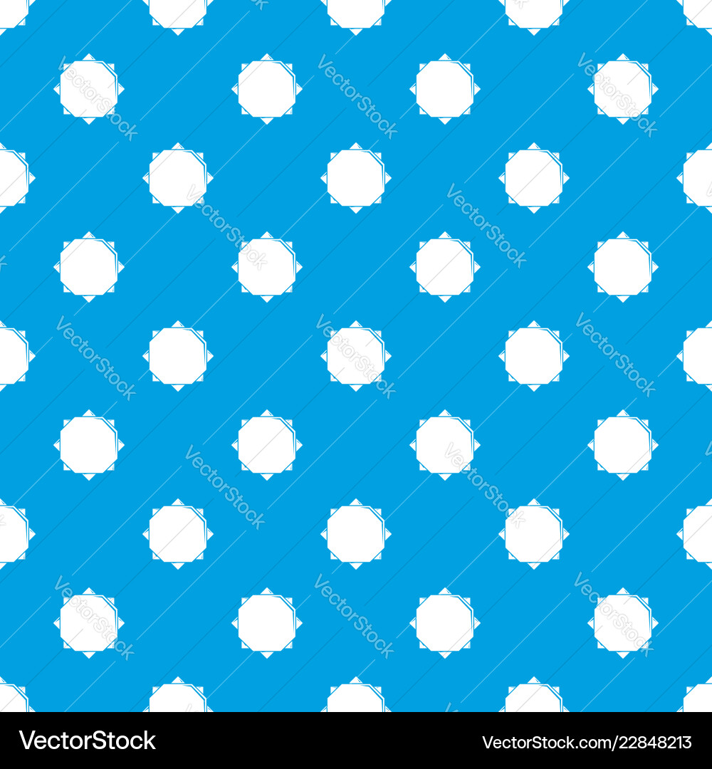 Origami sun pattern seamless blue Royalty Free Vector Image