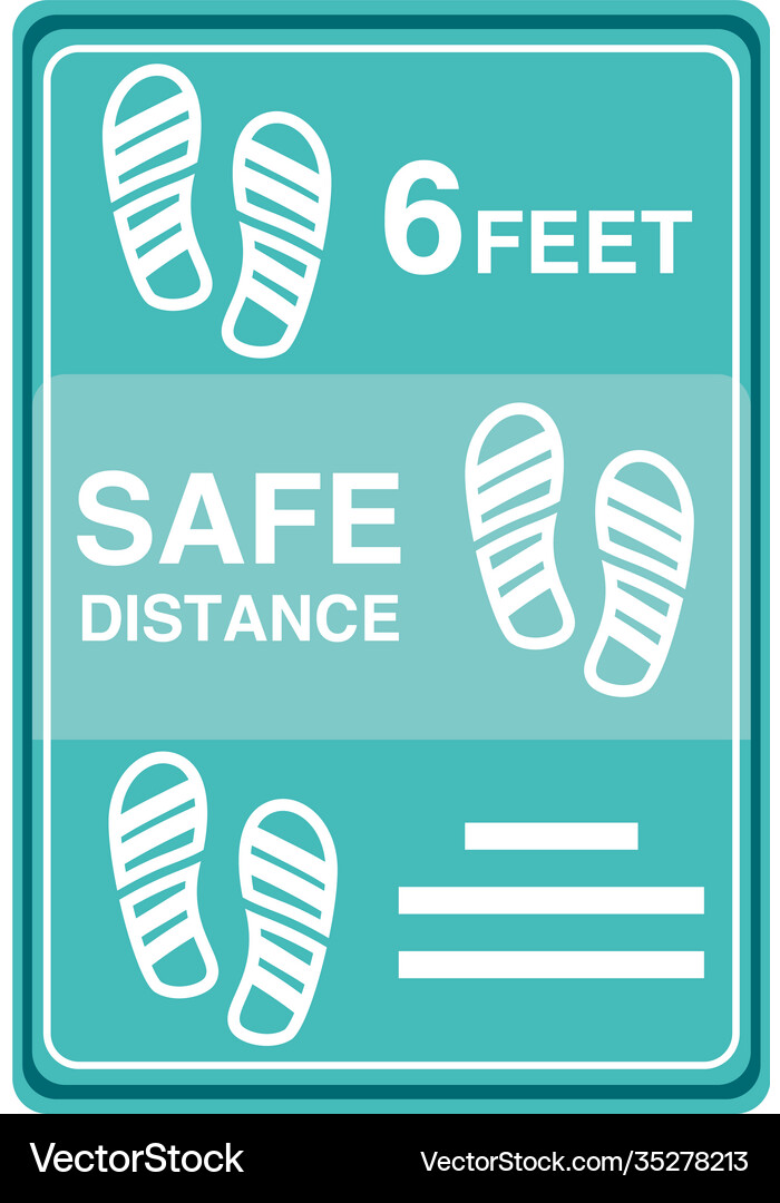 Prevention covid19 19 keeping a safe distance Vector Image