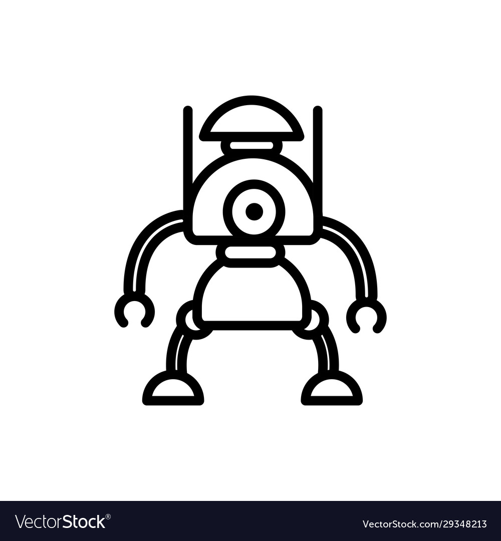 Robot innovation character artificial machine vector image Robot innovation character artificial machine
