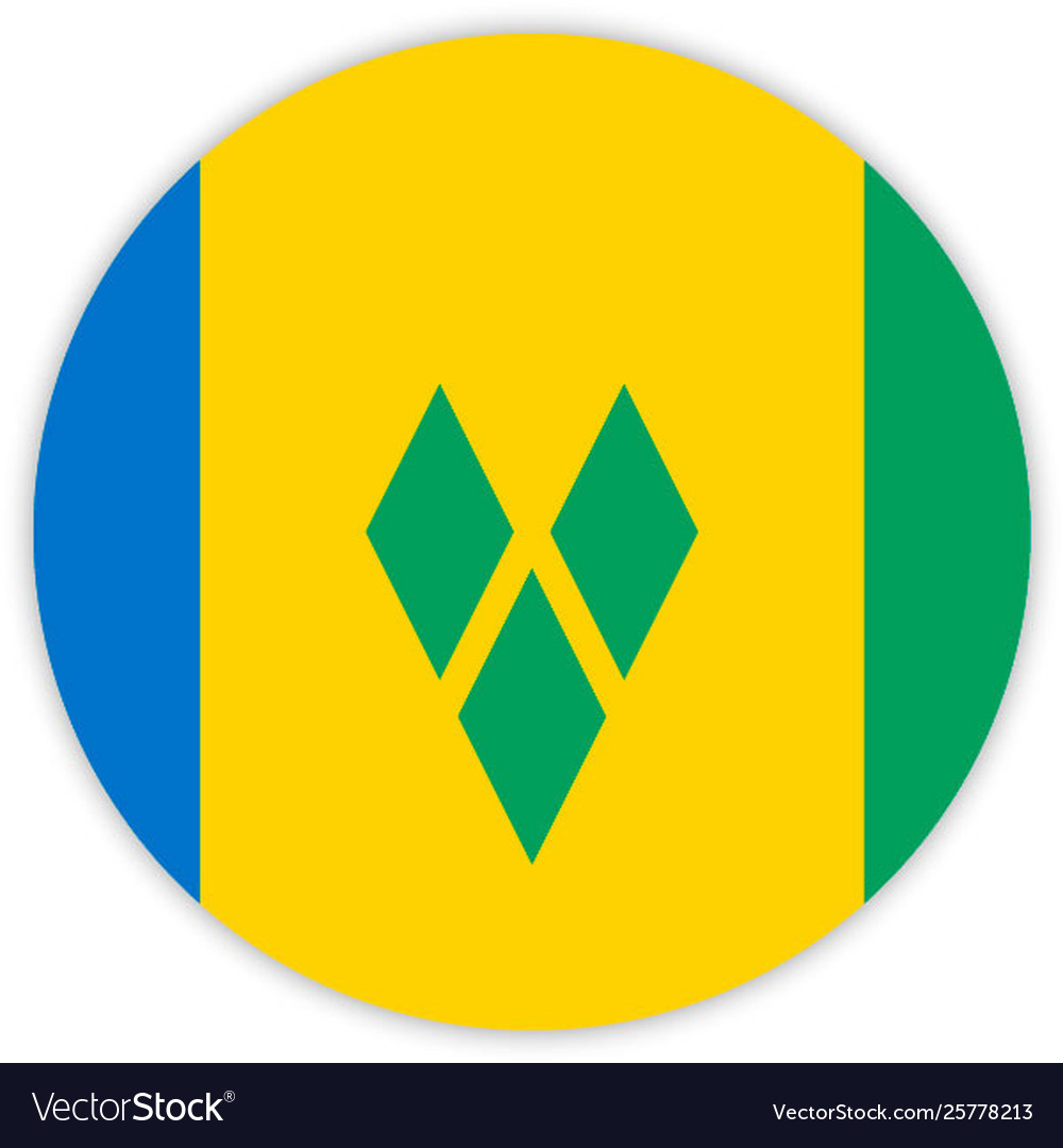 Simple round flag vector image Simple round flag