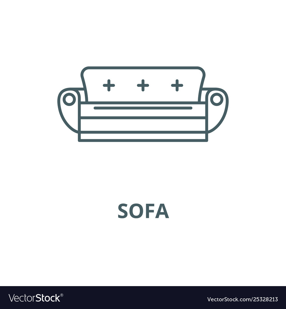 Sofa line icon linear concept outline