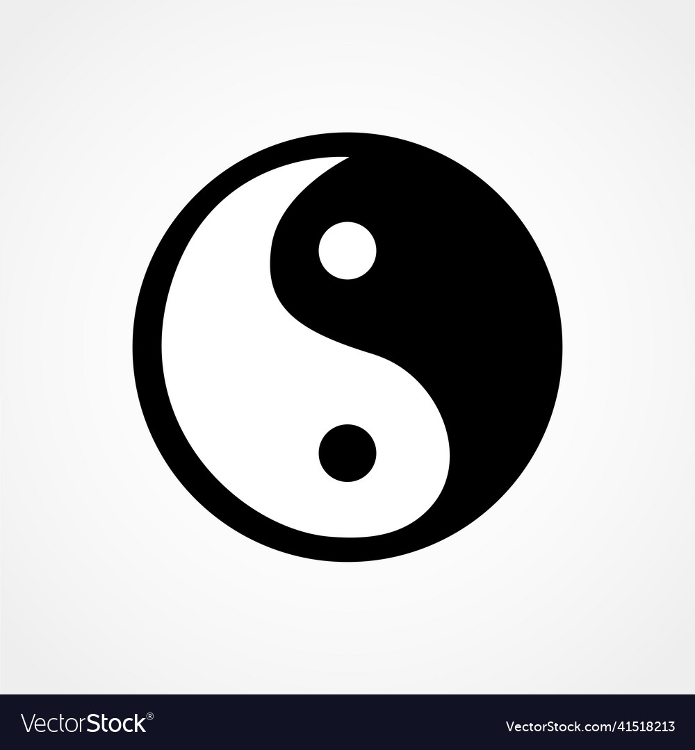 Ying yang symbol Royalty Free Vector Image - VectorStock