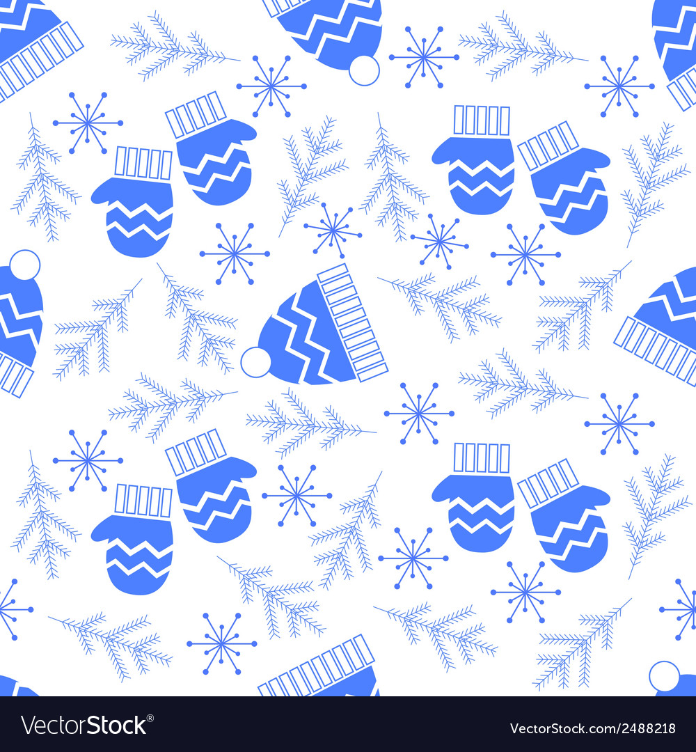A simple winter seamless pattern