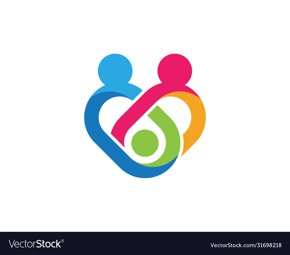 Community icon design template Royalty Free Vector Image