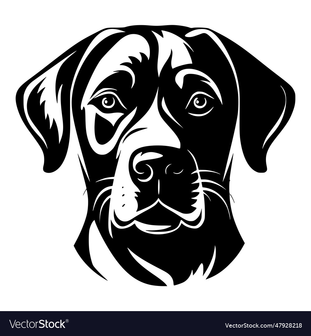 Dog head animal logo Royalty Free Vector Image