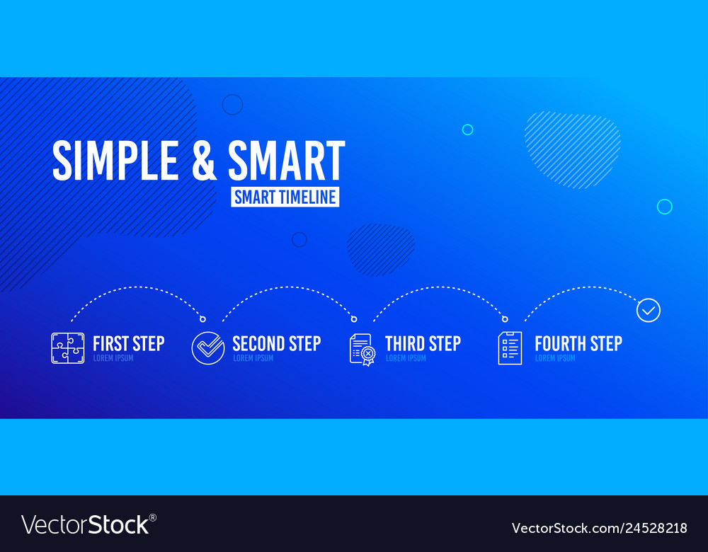 Verify reject certificate and puzzle icons set vector image Verify reject certificate and puzzle icons set