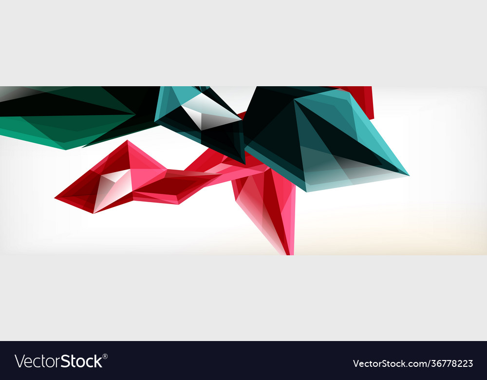 3d triangles and pyramids abstract Vector Image 3d triangles and pyramids abstract