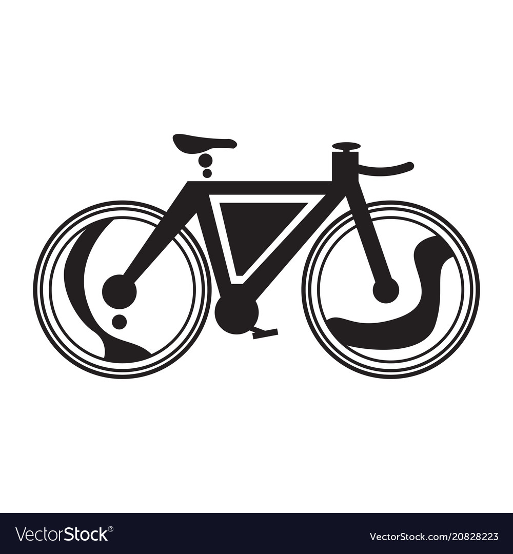 Abstract bicycle icon