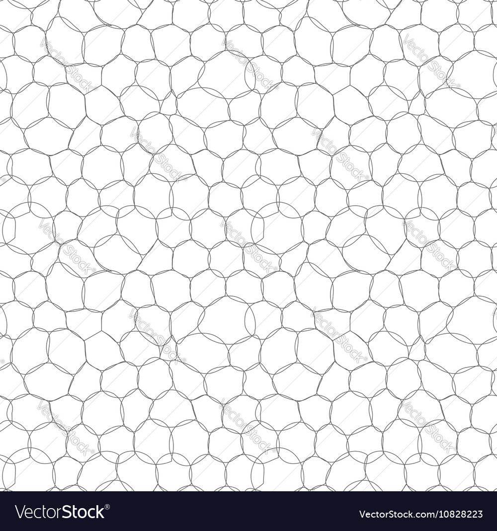 Abstract circle bubbles seamless pattern