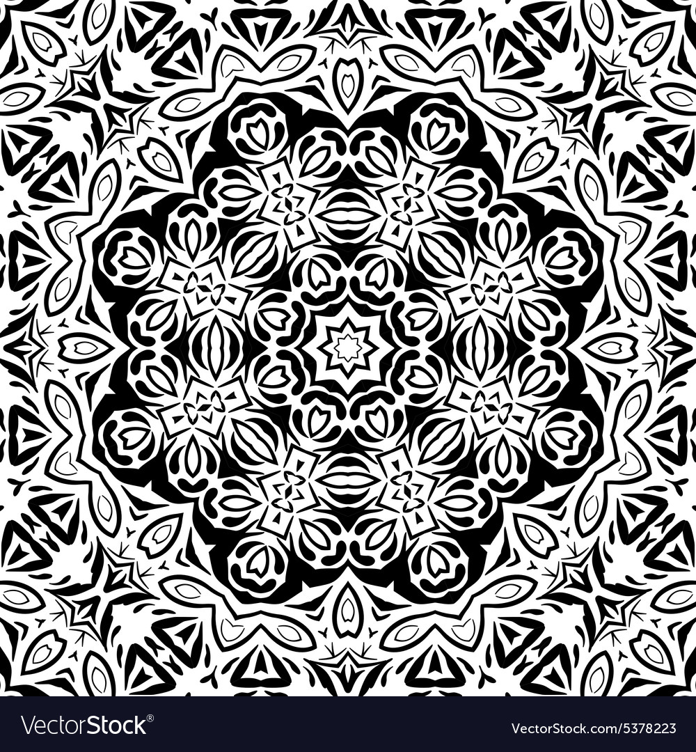 Abstract seamless outline pattern