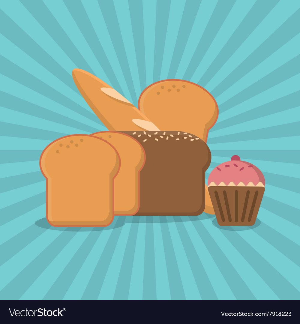 Bakery icon design Royalty Free Vector Image - VectorStock