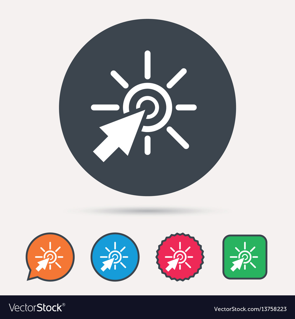 Click icon computer mouse cursor sign