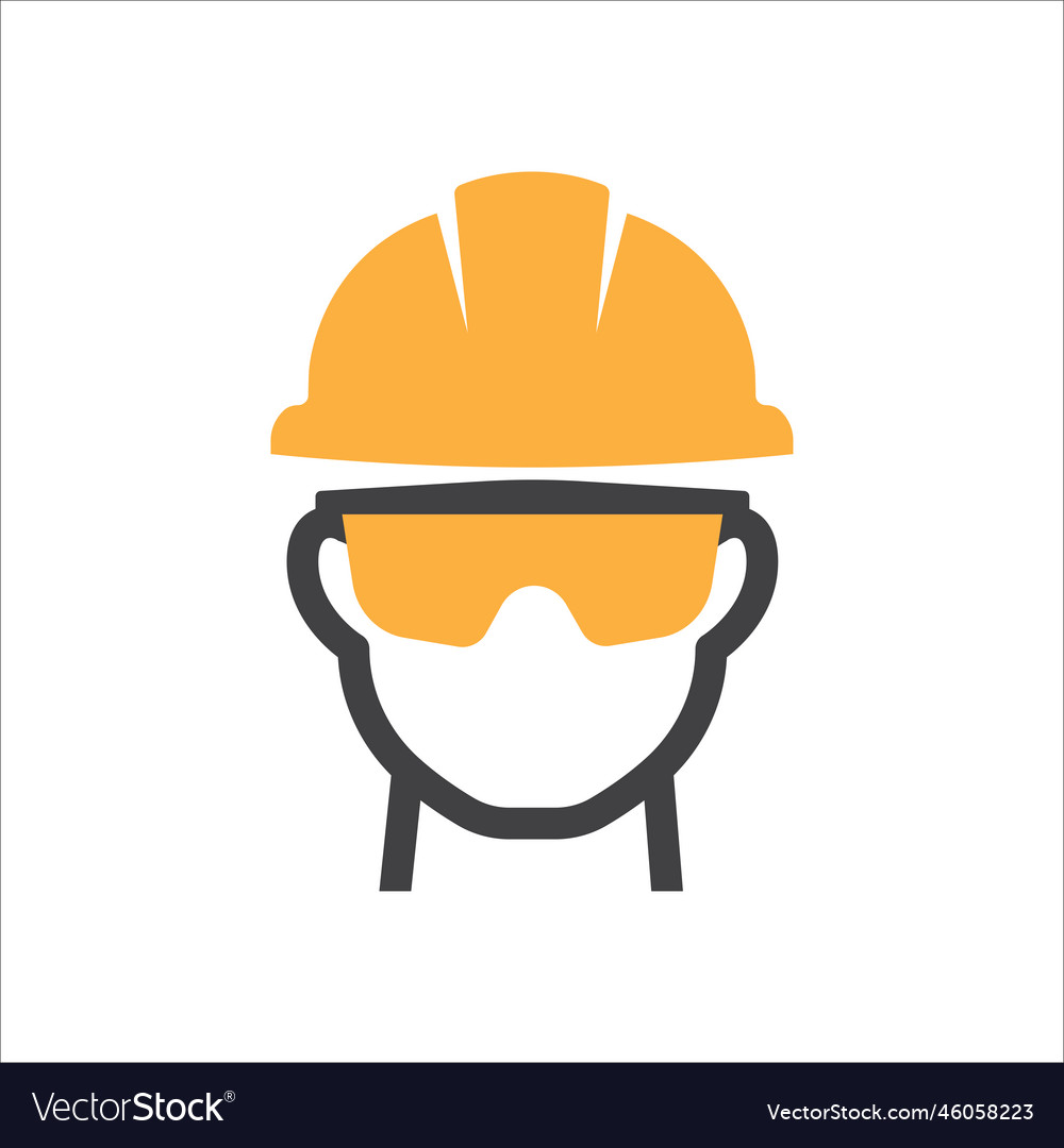 Construction worker icon Royalty Free Vector Image