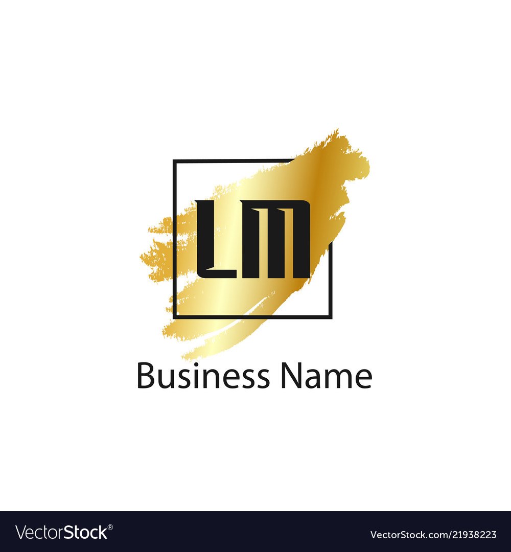 Initial letter lm logo template design