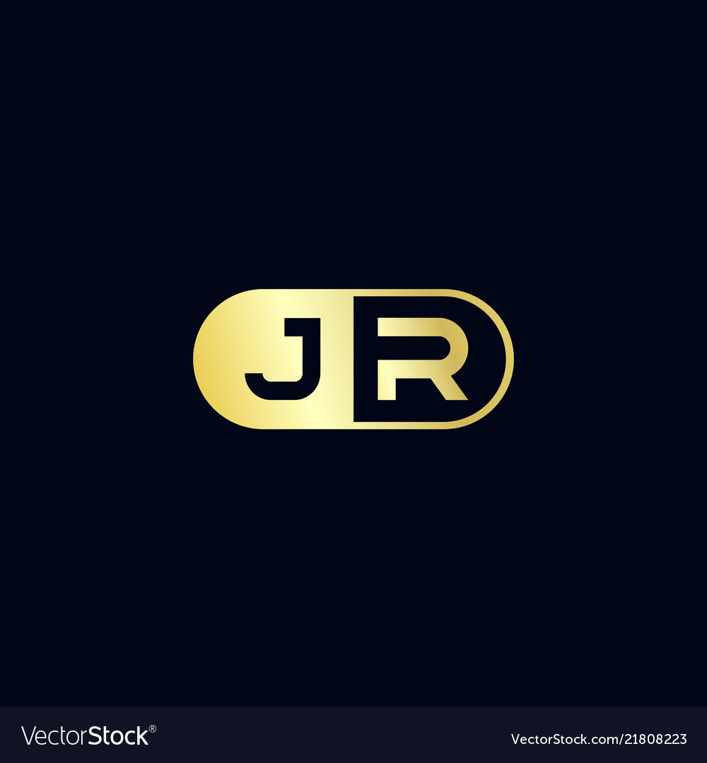 JR Initial Logo Template - Monogram Style