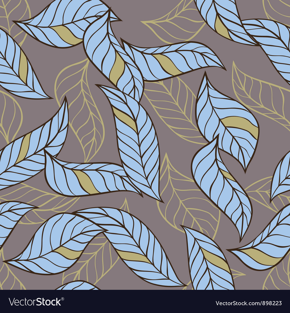 Leaves seamless stylish pattern