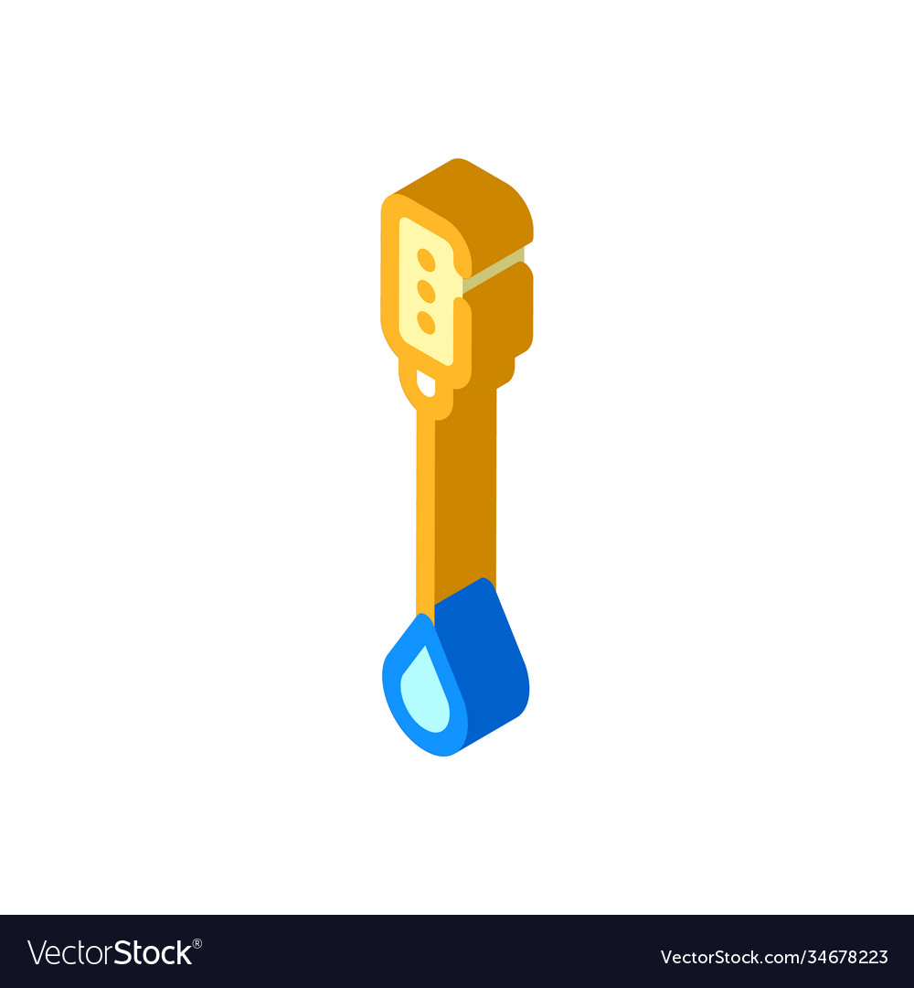 Pap smear tool isometric icon Royalty Free Vector Image