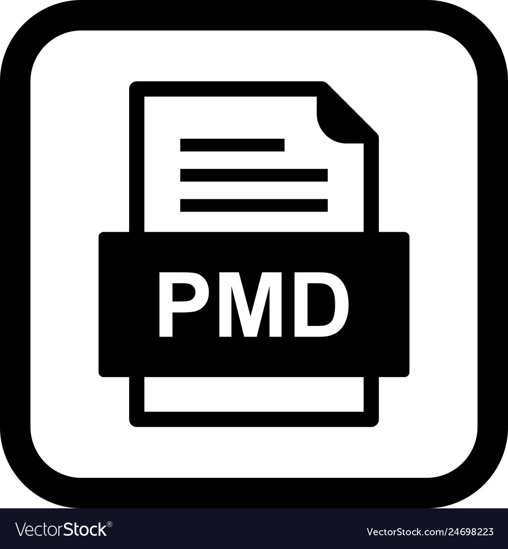 Pmd file document icon