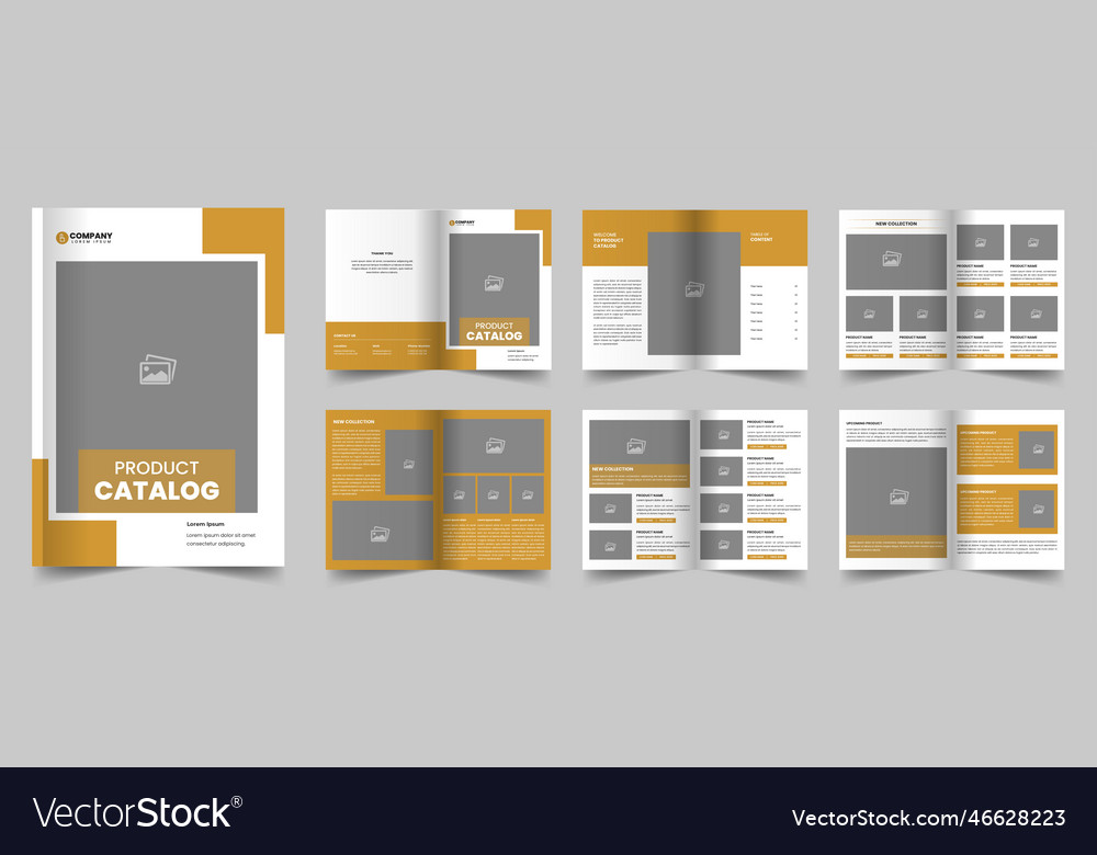 Product catalog template and business catalogue Vector Image