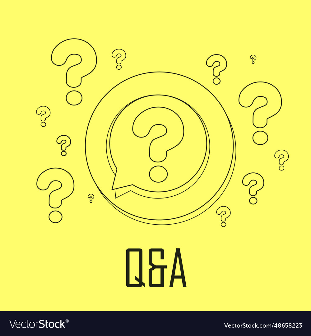 Qa concept vector image Qa concept