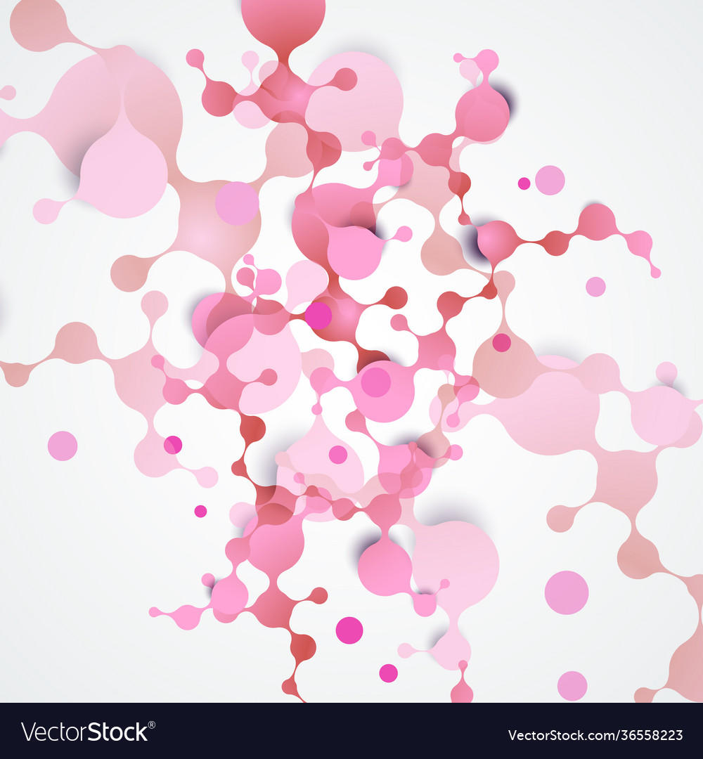 Science connection structure with molecules vector image Science connection structure with molecules