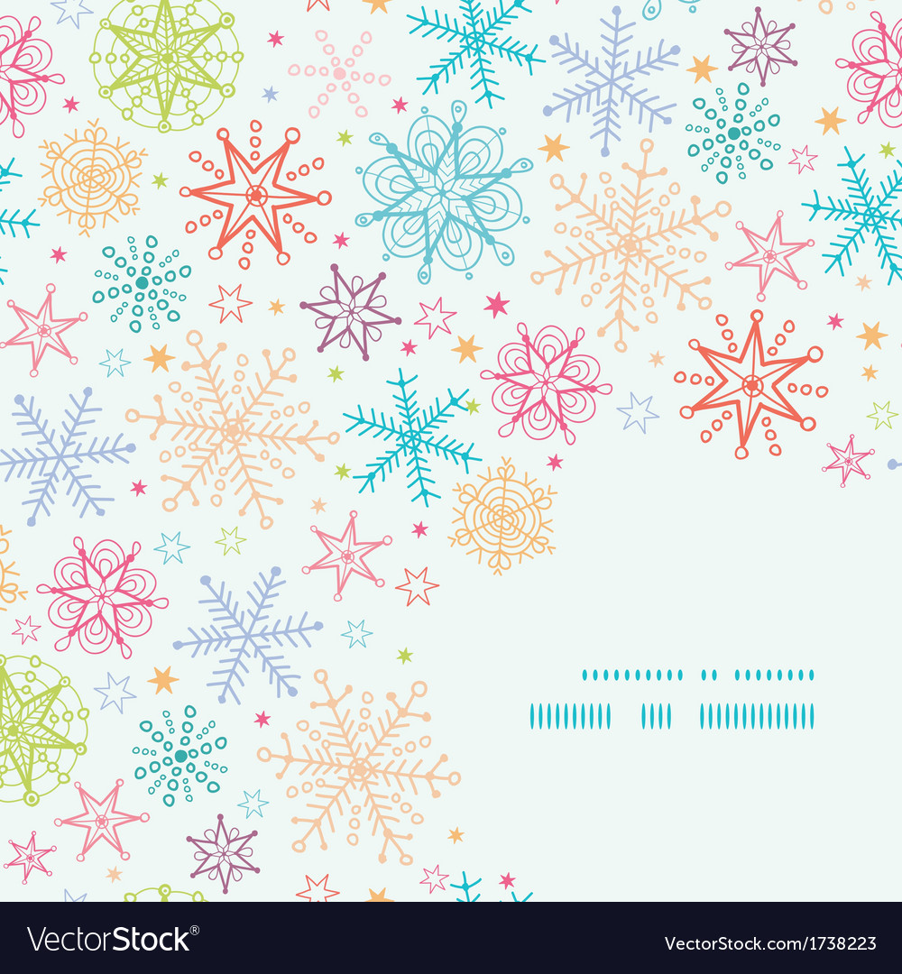 Snowflake Corner Frame - Winter Pattern