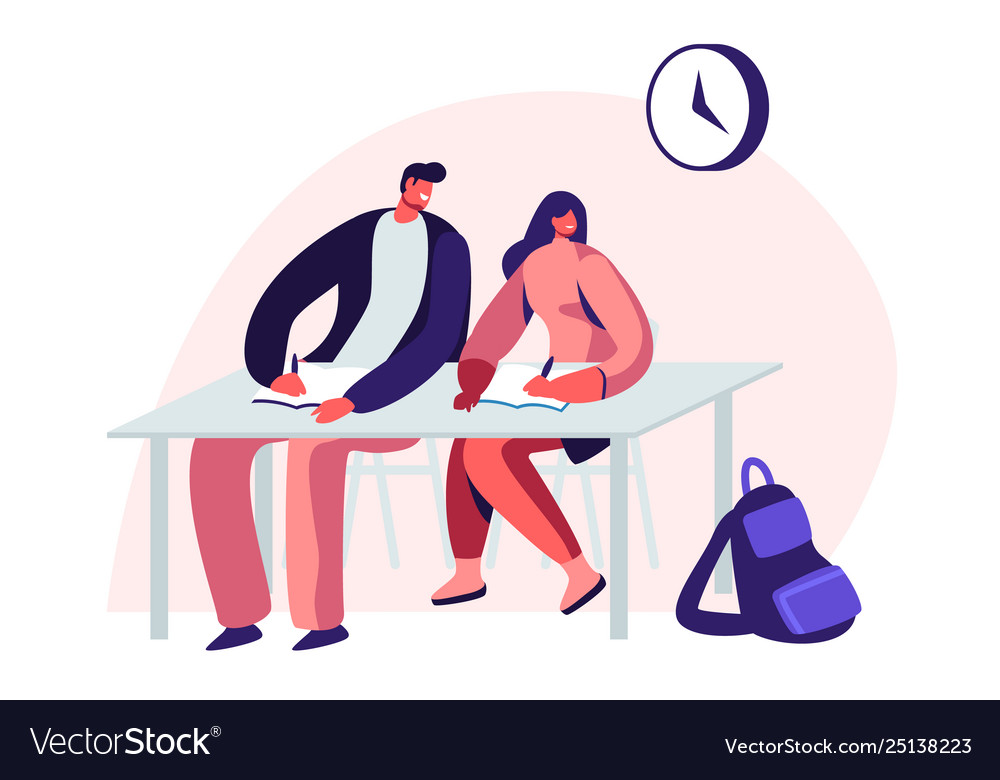 Students Studying in Classroom