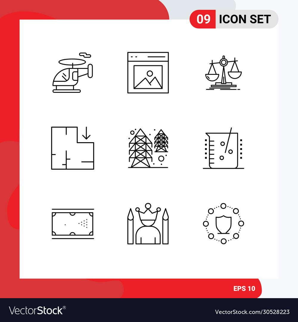 User interface pack 9 basic outlines tower