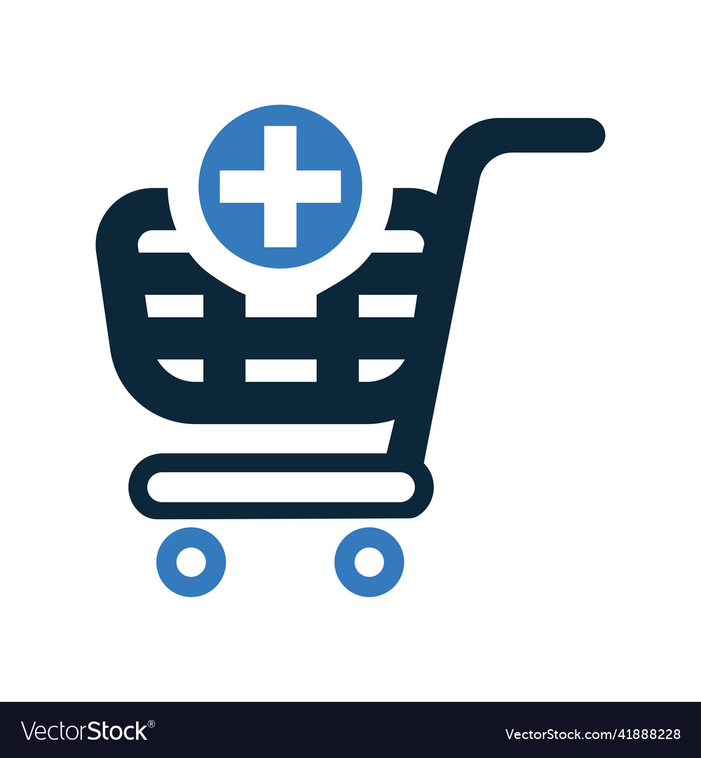 Add cart icon simple editable graphics