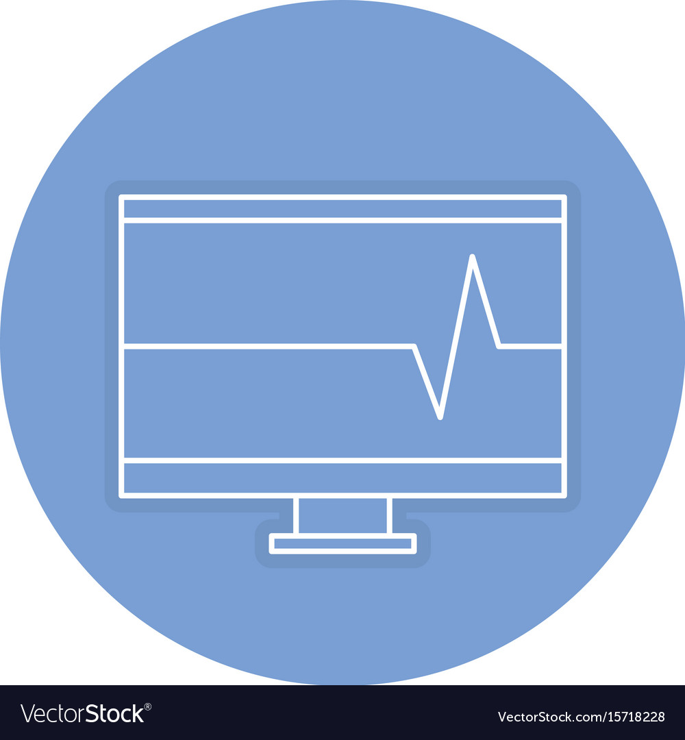 Computer display with cardiology app